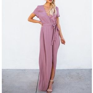 NWOT Mauve Wrap Dress